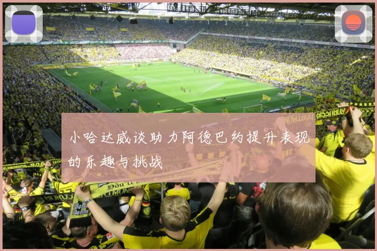 小哈达威谈助力阿德巴约提升表现的乐趣与挑战